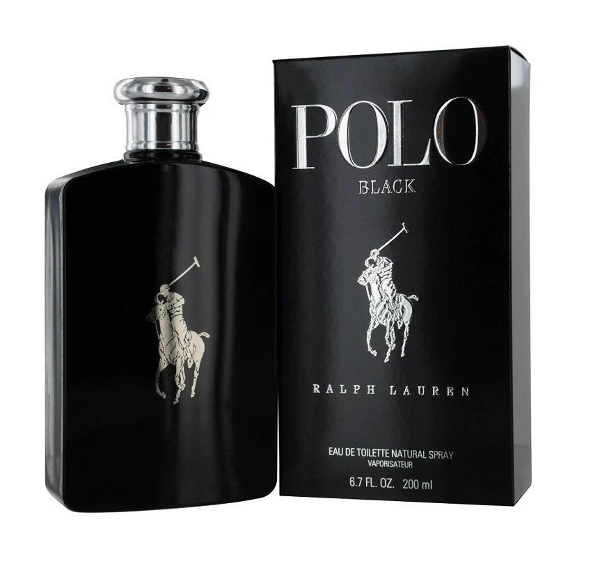 POLO BLACK BY RALPH LAUREN COLOGNE MEN 6.7 OZ EAU DE TOILETTE SPRAY NIB
