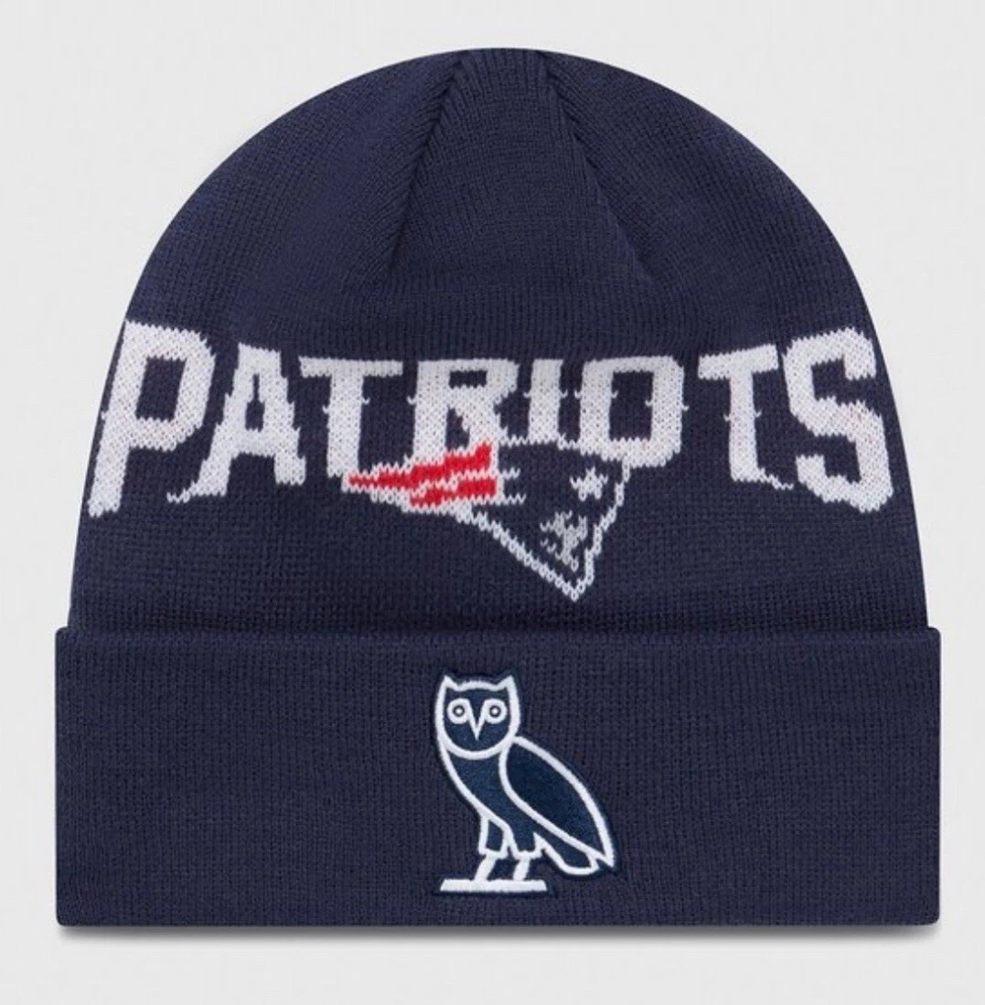 Chapeau tricot OVO X NFL New England Patriots épuisé rare bonnet vert