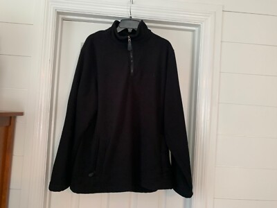 Knox Armory Men's 1/4 Zip Fleece Lined Pullover Sweater Size XL Elbow Pads Black