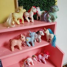 Vintage 1980s rare Hasbro My Little Pony Ponies Lot of 10 MLP G1 1983 Hong Kong