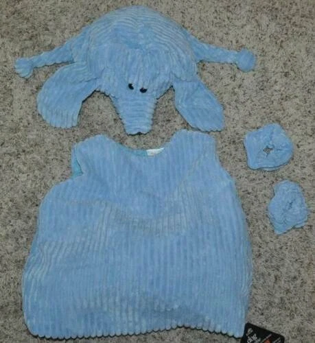 Disfraz de Halloween para perro cachorro 12/24 meses pana azul 4 piezas chaleco, capucha Foto 2 de 4