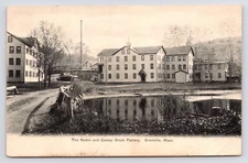 c1908~Cooley Drum Factory~The Noble~Granville Mass MA~Vintage Antique Postcard