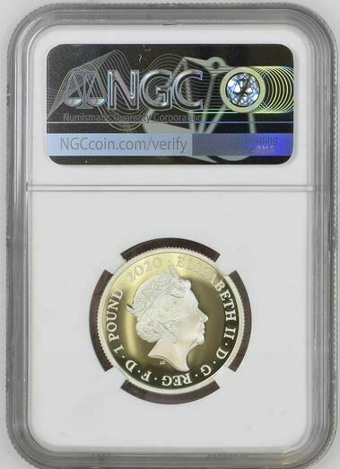 2020 UK MUSIC LEGENDS - David Bowie £1 1/2oz Silver Proof Coin NGC