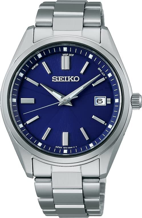 Seiko Selection SBTM321 Radio Solar Atomic Blue Dial Watch Men