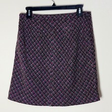 Ann Taylor Loft Tweed Skirt Womens Size 4 Office Professional Workwear Corporate