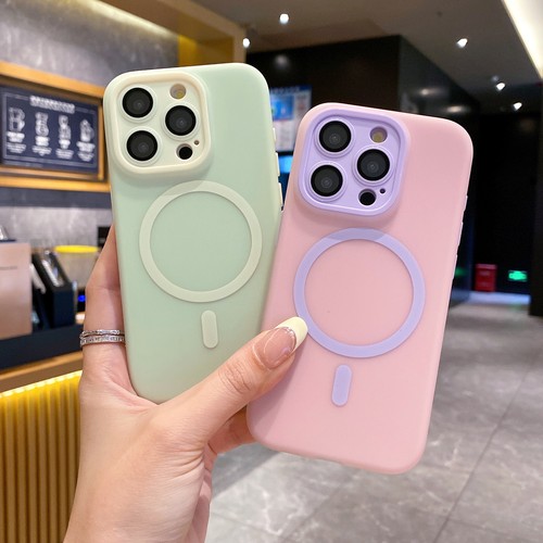 For iPhone 15 16 Pro Max Magnetic Mag Safe Case Cute Slim Bumper Soft Shockproof - Picture 2 of 14