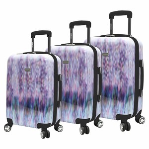 Steve Madden Luggage 3 Piece Suitcase Set With Spinner Wheels Diamond 844056082418 | Ebay