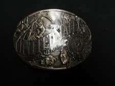Vintage Solid Brass United States of America Award Designs Belt Buckle  SX