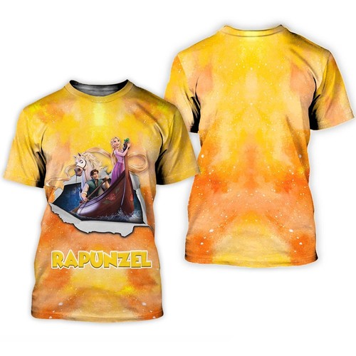 Rapunzel Cracking Galaxy Pattern Mother's Day Birthday Tshirt 3D Printed