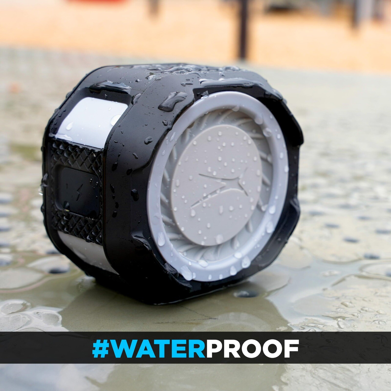 Altec Lansing HydraTrek Bluetooth Waterproof Speaker - Black-image