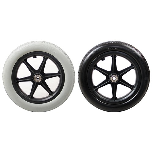 1 Pcs 12inch Wheelchair Replacement Wheel Bearing Solid Anti Slip for