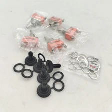 5X SPST Solid Metal Toggle Switch ON/OFF Single Pole 12V for Marine & Automotive