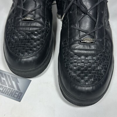 Nike Air Force 1 High Lux Black Italian Leather Italy Rare