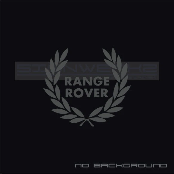 Par de calcomanías Range Rover Racing Wreath Velar Land Rover LR4 Discovery LR2 Evoque Foto 3 de 4