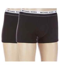 Michael Kors Men s Ultimate Rib Trunks 2 Pack BLACK Medium