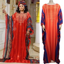 Oversize African Women Farasha Robe Kaftan Caftan Abaya Dubai Party Long Dresses