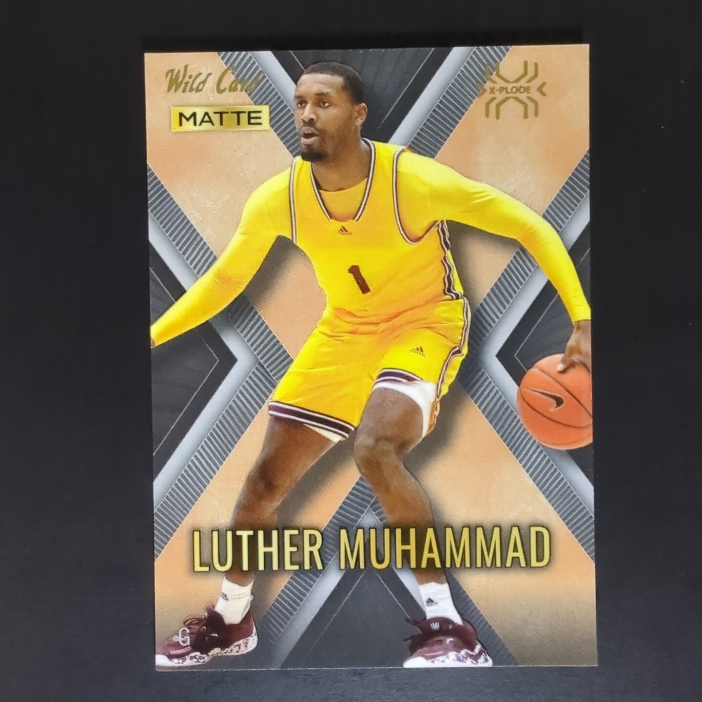 Luther Muhammad 2022 Wild Card Matte X-Plode #MXP-30 Black/Orange Sun Devils