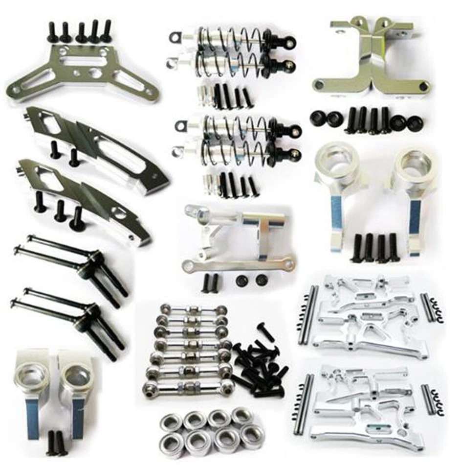 Aluminum metal Front Rear Upgrade parts Kit DIY Fit For 1/10 HPI WR8_flux Rc Car - Image 2 of 4