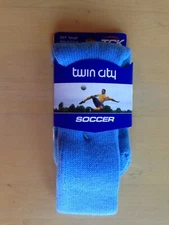 Twin City/TCK Soccer,Baseball,Football,Over Calf Tube Socks,Columbia Blue,Small