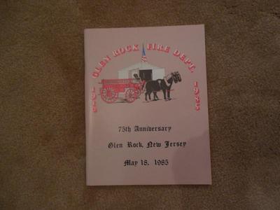 Vintage 1985 Glen Rock NJ Fire Deptartment Dept 75th Anniversary Photo Book