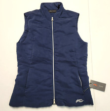 $310 New KJUS Maven Vest Golf Women's SMALL S Sz 36 Atlanta Blue Full Zip NWT