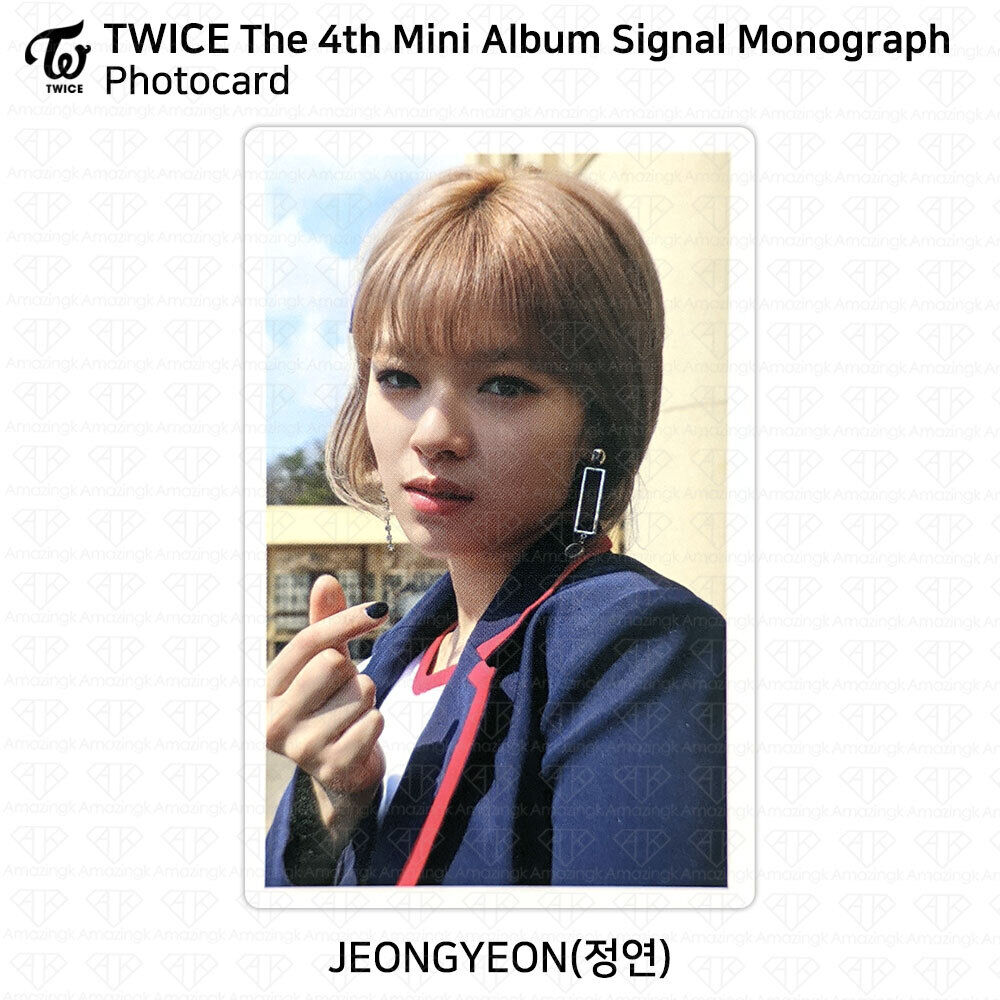TWICE 4th Mini Album Signal Monograph Photocard KPOP Sana TWICE 4th Mini Album Signal Monograph Photocard KPOP Sana