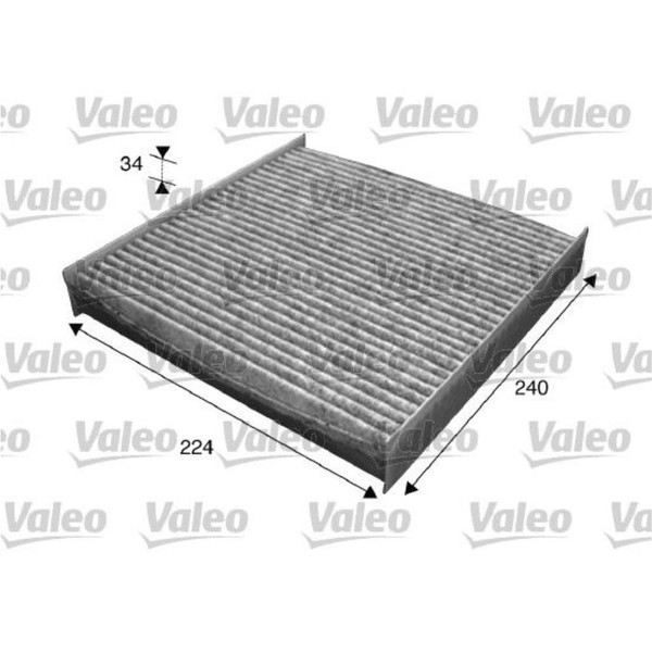 Valeo Innenraumfilter Aktivkohlefilter FüR CitroëN Berlingo Kasten M_ Peugeot-image