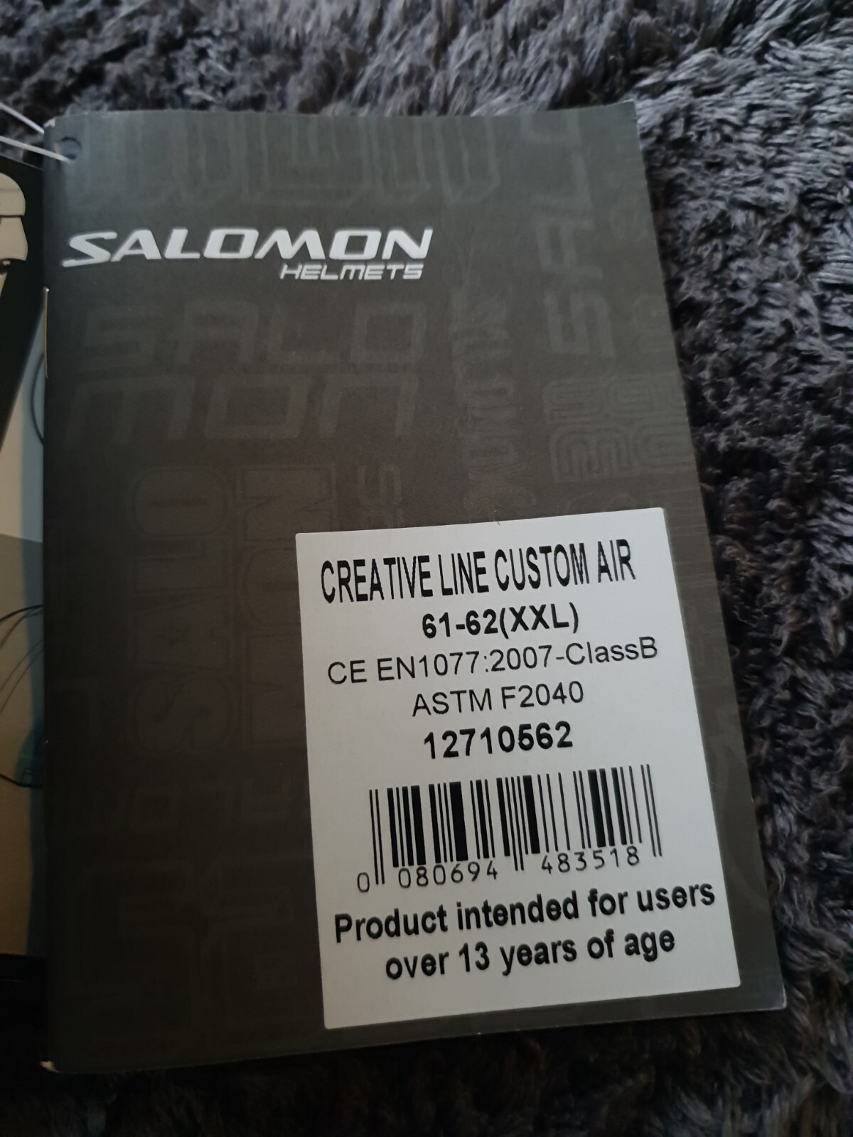 Casco da sci aereo donna Salomon Creative personalizzato 61 62 cm XL XXL NUOVO CON ETICHETTE