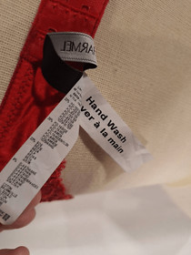 Lise Charmel Womens Red Dressing Floral Demi Underwire Bra Size 36B