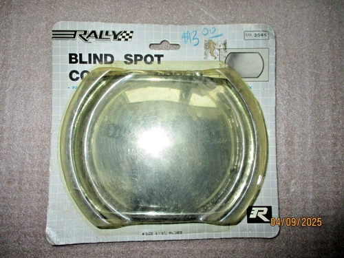 Vintage NOS Rally Stick-On Convex Blind Spot Mirror #3545 New Old Stock Sealed