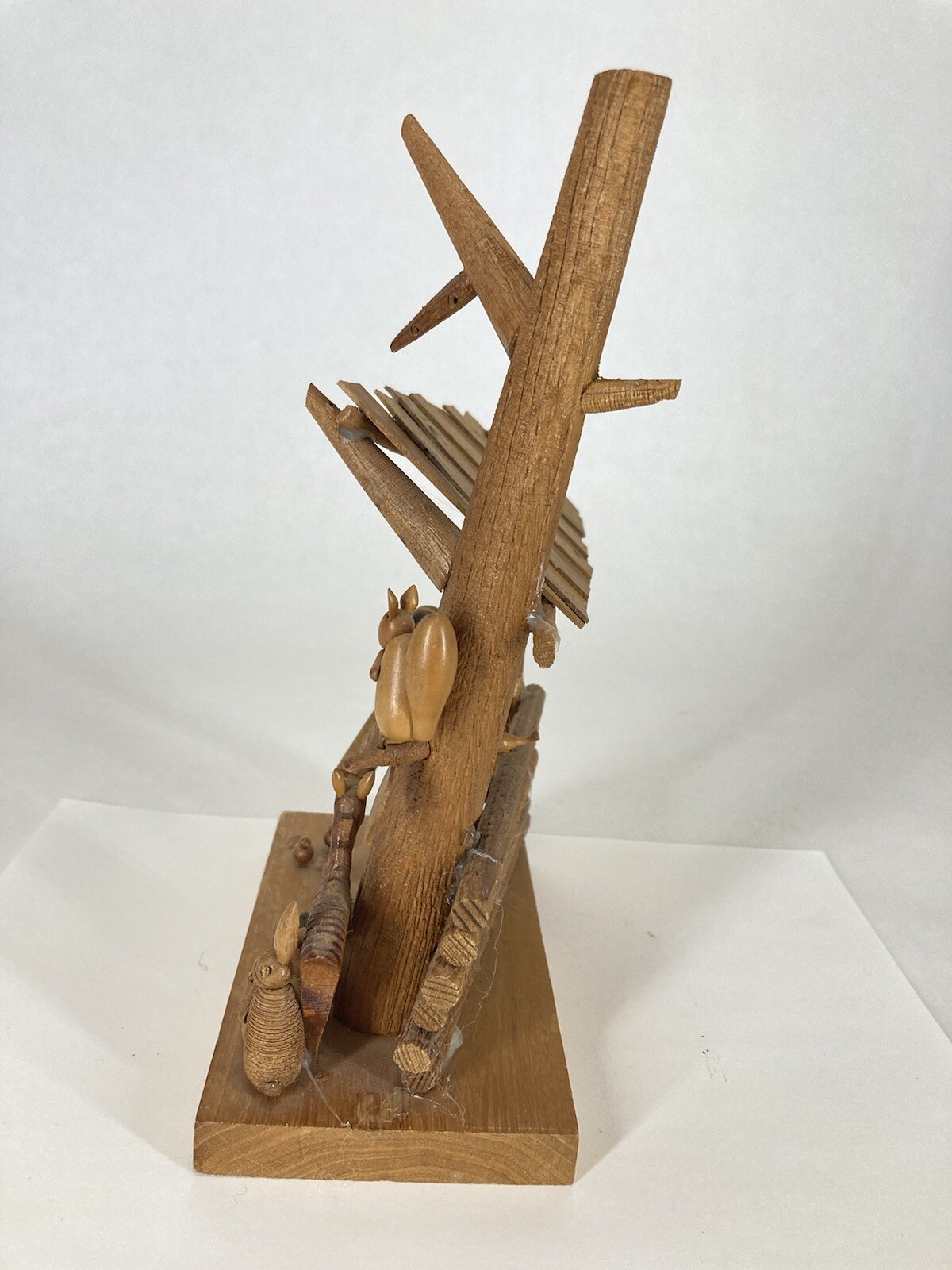 S. Sitarski & J. Fedorowicz Vintage Wooden Nativity Scene Hand Made