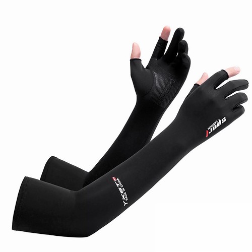 1 Pairs Cooling Arm Sleeves Cover UV Sun Protection Sports Outdoor For Men Women - Picture 13 of 45