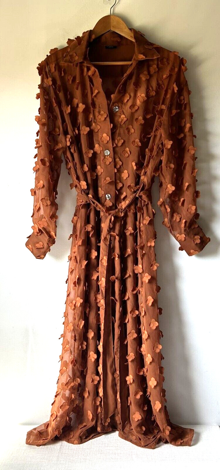 Bitte Kai Rand Women's Transparent Button Down Lo… - image 1