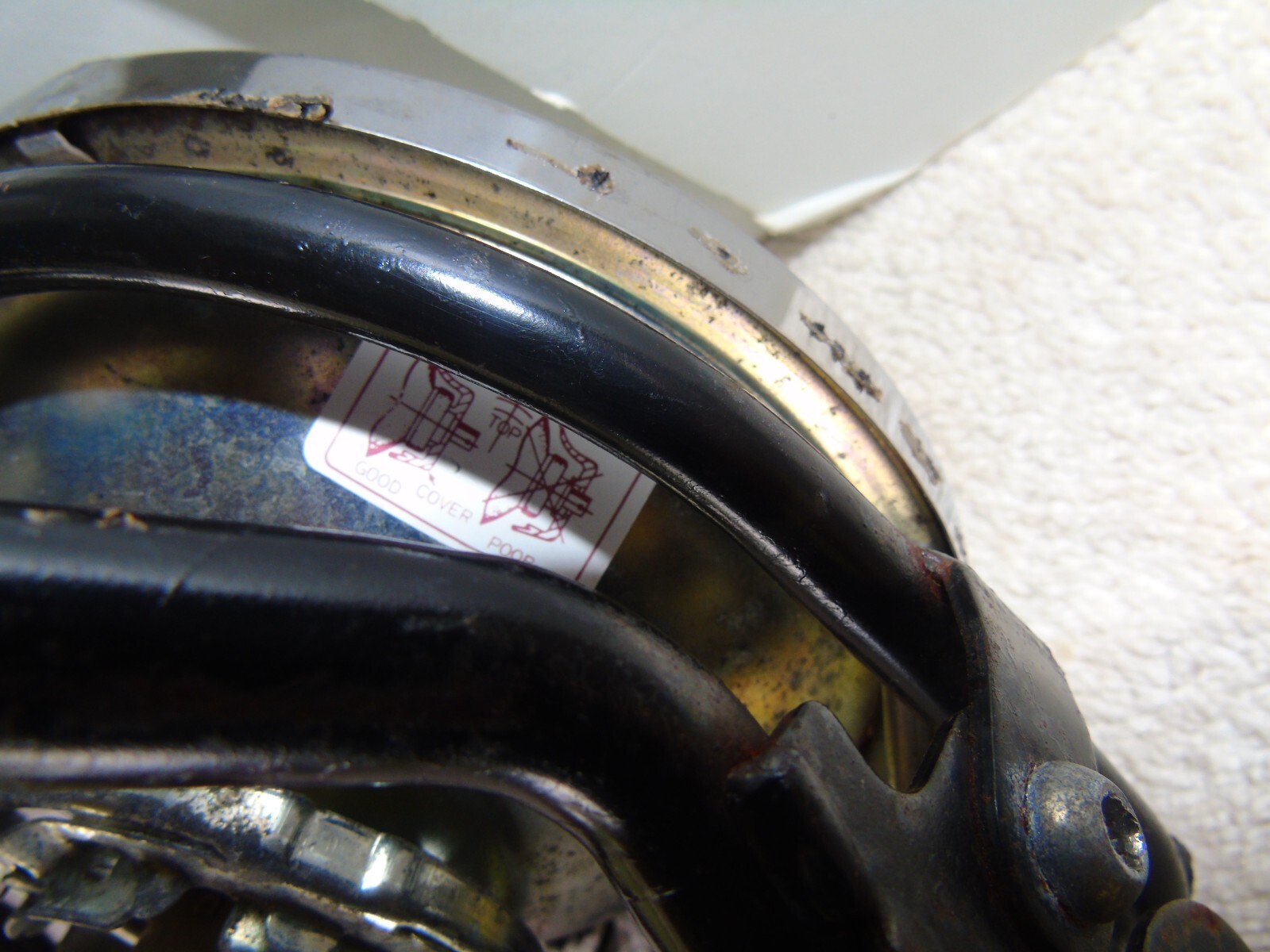 Yamaha XT250 Front Headlight Lens with Mounting Bracket OEM 3C584320