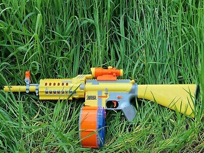 NERF Bullet Soft Dart Gun REAL Laser Sniper PRIME Cops Robber Battery Power  Toy