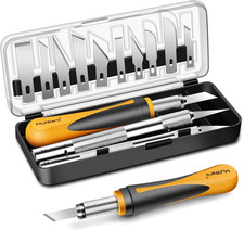 Mulwark Exacto Knife Set  Craft Knife Kit  16Pc Precision Craft Hobby Kit