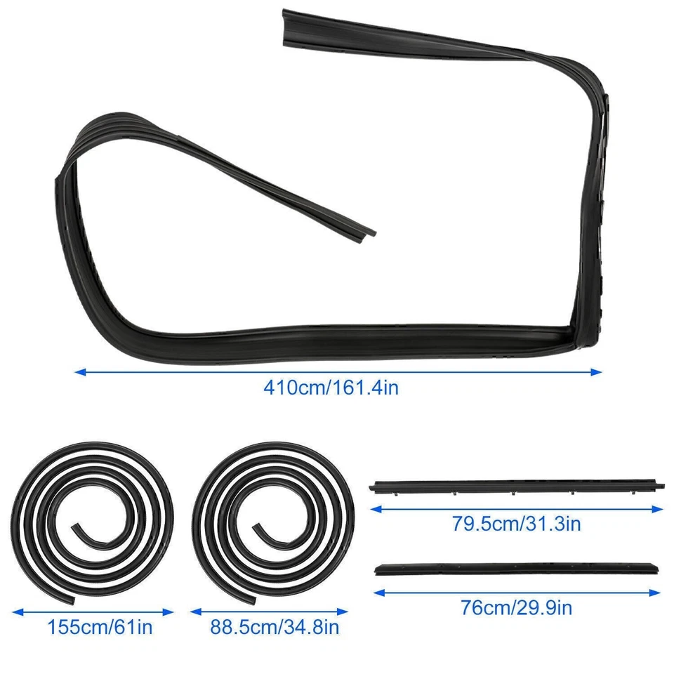Kit de sellado de goma para puerta apto para 83-94 Chevy S10 Blazer GMC S-15 Jimmy Foto 4 de 4