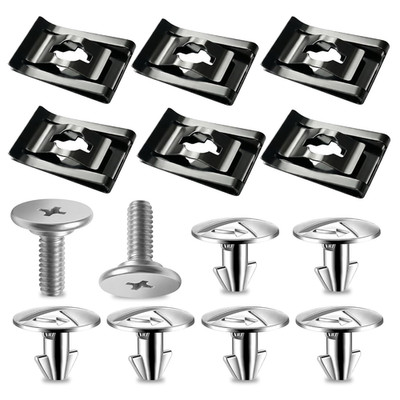 14PCS Engine Splash Shield/Skid Plate Screws, Bolts & Clips for Honda Accord 201