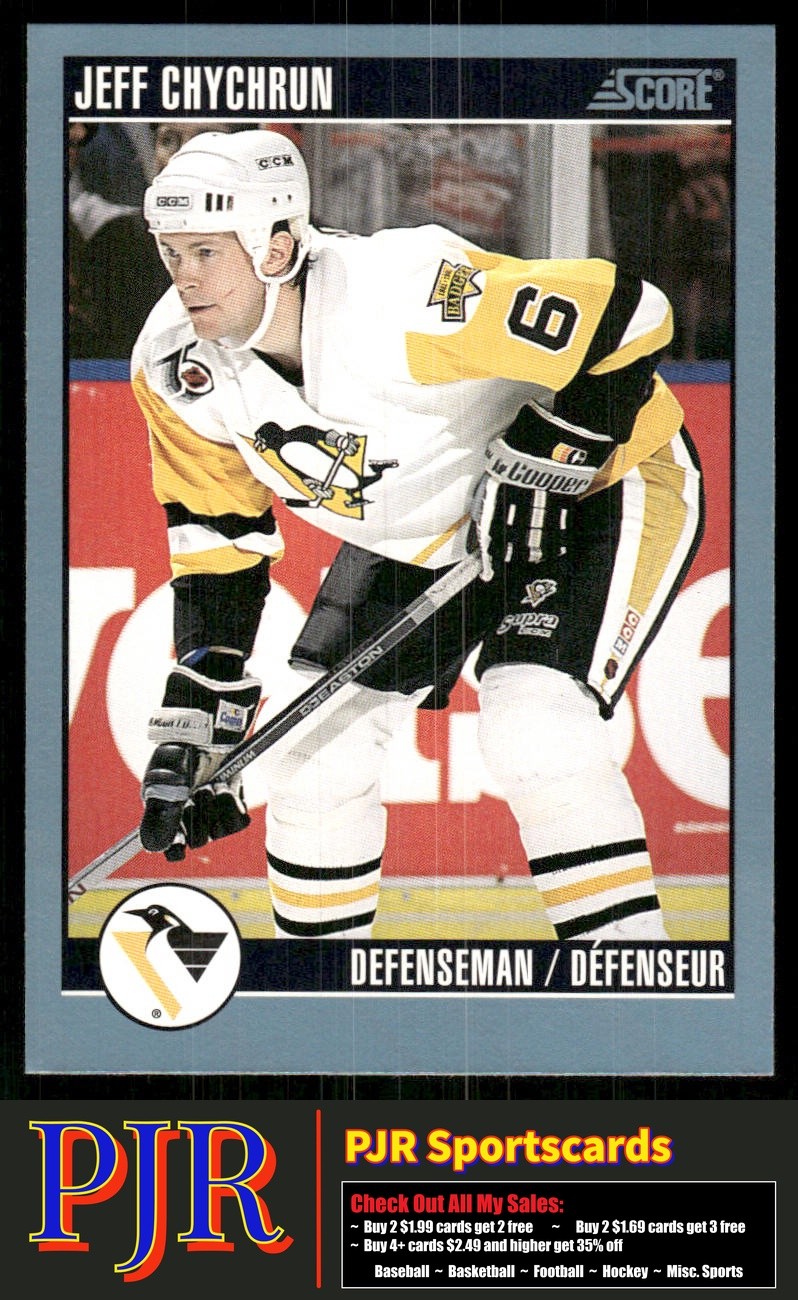 Jeff Chychrun 1992-93 Score Canadian #364 Pittsburgh Penguins