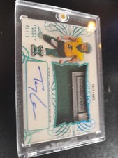 TREY LANCE 2021 LEAF TRINITY ROOKIE CARD  PATCH AUTO 49/75 LAUNDRY TAG