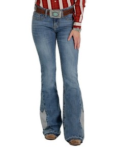 Cruel Girl Western Jeans Womens Hannah 7 Long Light Wash CB19354071 CLEARANCE