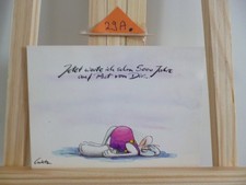 Diddl Postkarte 29 A - mit Schreibrahmen - Jetzt warte ich schon 5000 Jahre.....