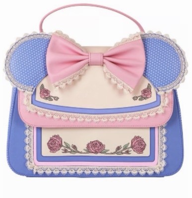 Loungefly Minnie Mouse Floral and Lace Crossbody Bag NWT 