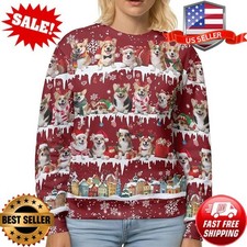 Funny Pet Knit Christmas Sweater Women, Pet Lovers Men Christmas Long Sleeve Pul