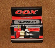 Modellino RC aereo auto barca motore Cox Killer Bee.049 nuovo con scatola mai usato