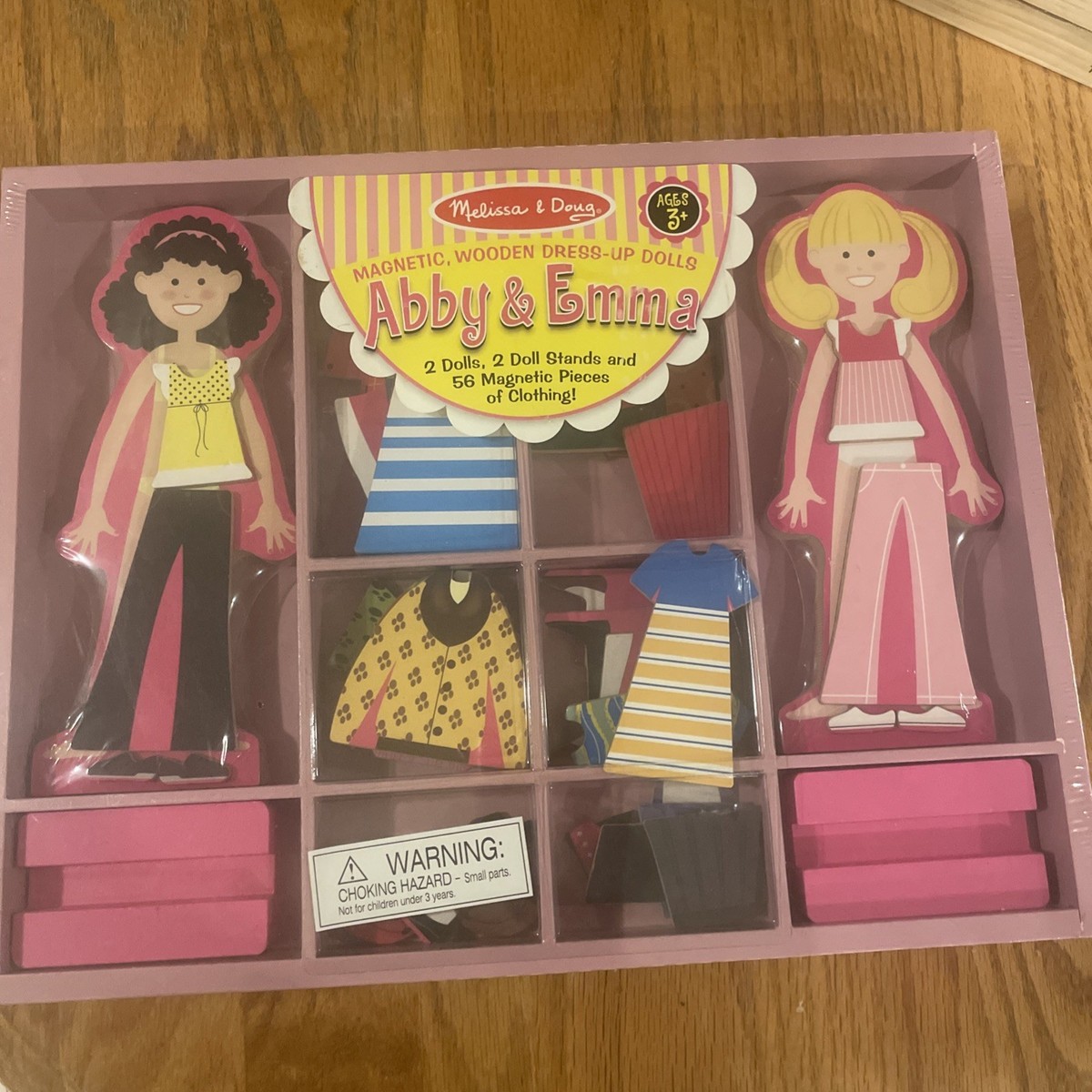 Melissa Doug Abby and Emma Magnetic Dress up Doll Set G27