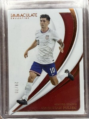 Christian Pulisic 2024-25 Panini Immaculate Soccer USA /70 USMNT Milan MLS Italy