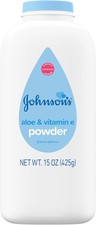 JOHNSON'S 15oz Soothing Aloe and Vitamin E Baby Powder