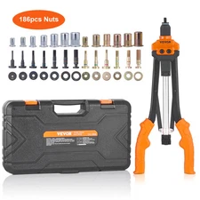 VEVOR Rivet Nut Tool 16in Rivnut Tool Kit 13PCS Mandrels and 186PCS Rivet Nuts