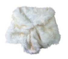 Women's Faux Fur Shawl Wrap Cape for Bridal Wedding Party Blue Artificial Wool